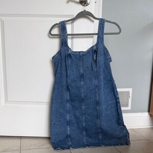 Abercrombie & Fitch Denim Mini Dress - Blue
